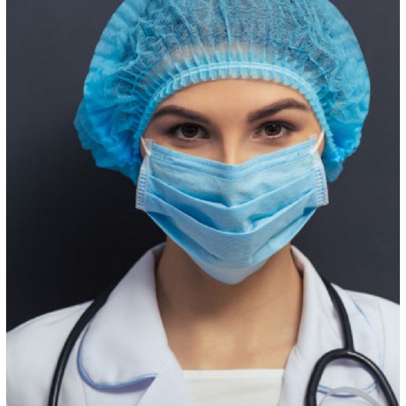 Giảm giá Mũ giấy y tế trùm tóc 100 cái - BeeCost