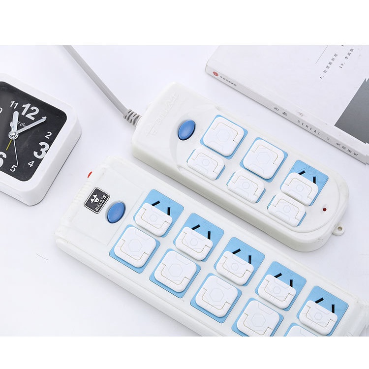 Bịt ổ điện an toàn cho bé, chống cháy chống giật, HAKY036, có quai tháo lắp dễ dàng, loại 2 chân và 3 chân