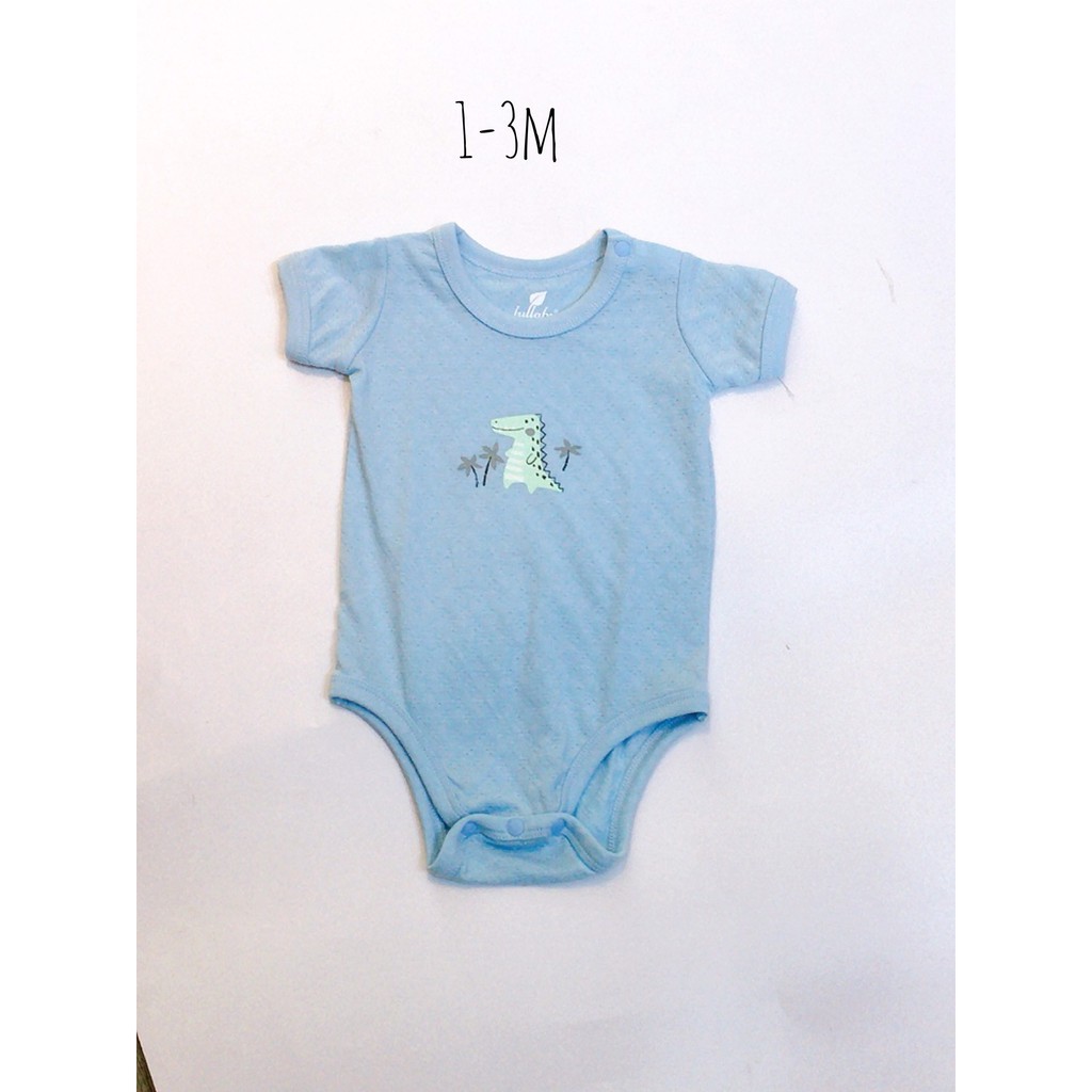 Body cộc tay Lullaby 100% cotton thấm hút tốt