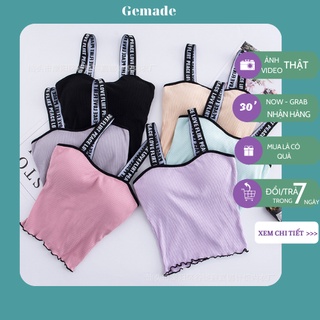 Áo hai dây nữ croptop cotton tăm kiểu siêu đẹp và hot cho nữ M04