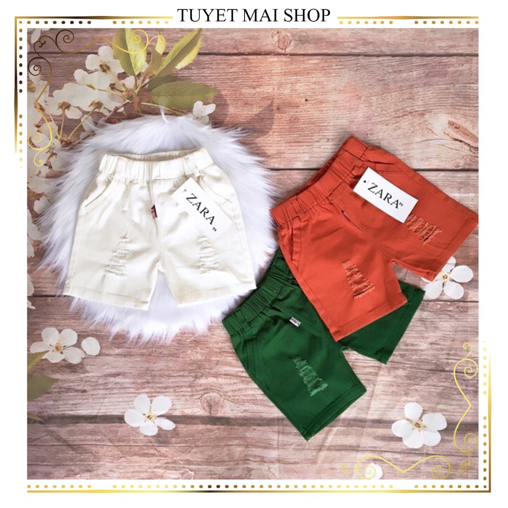 Quần bé trai kaki hè mài hai bên 1 2 3 4 5 6 7 8 tuổi