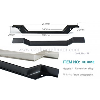 Tay nắm âm cửa cánh én kẹp mép CH8018