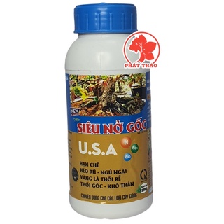 Phân bón lá siêu nở gốc usa 500ml, chuyên dùng cho cây mai, cây sứ, hoa kiểng