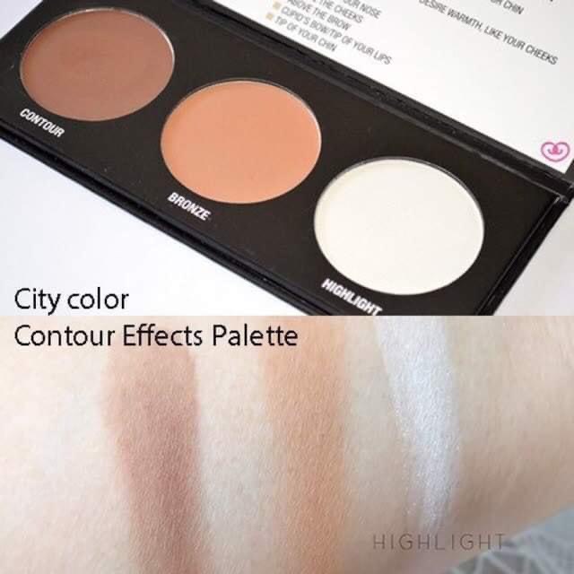 Phấn Tạo Khối City Color 3 ô hình chữ nhật Contour Effects 100g