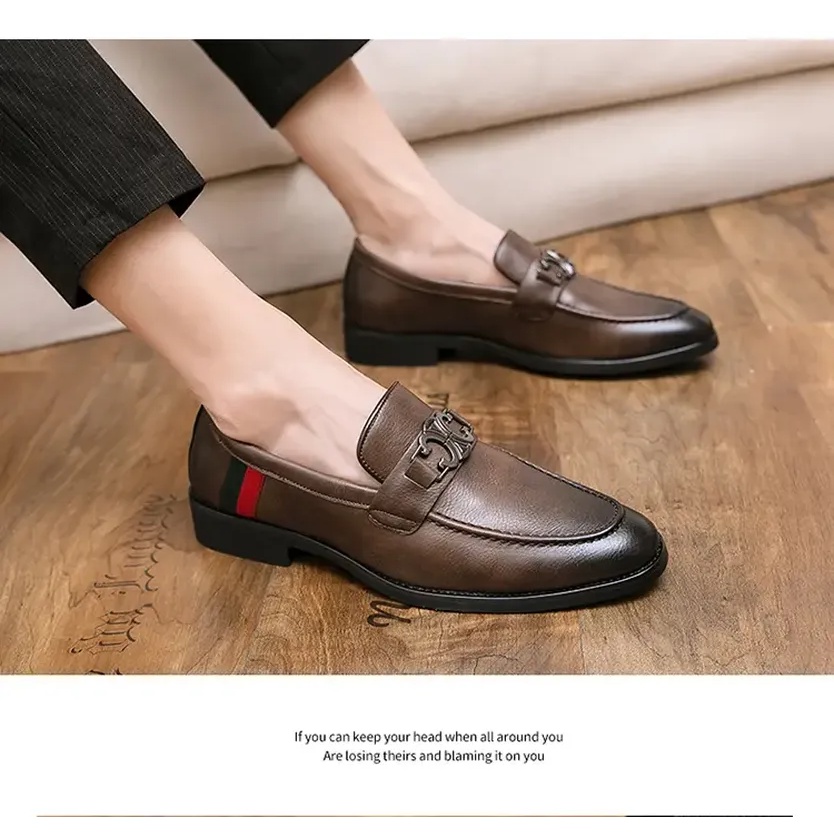 Giày Da Nam Phong Cách Vintage Công Sở Size 37-46