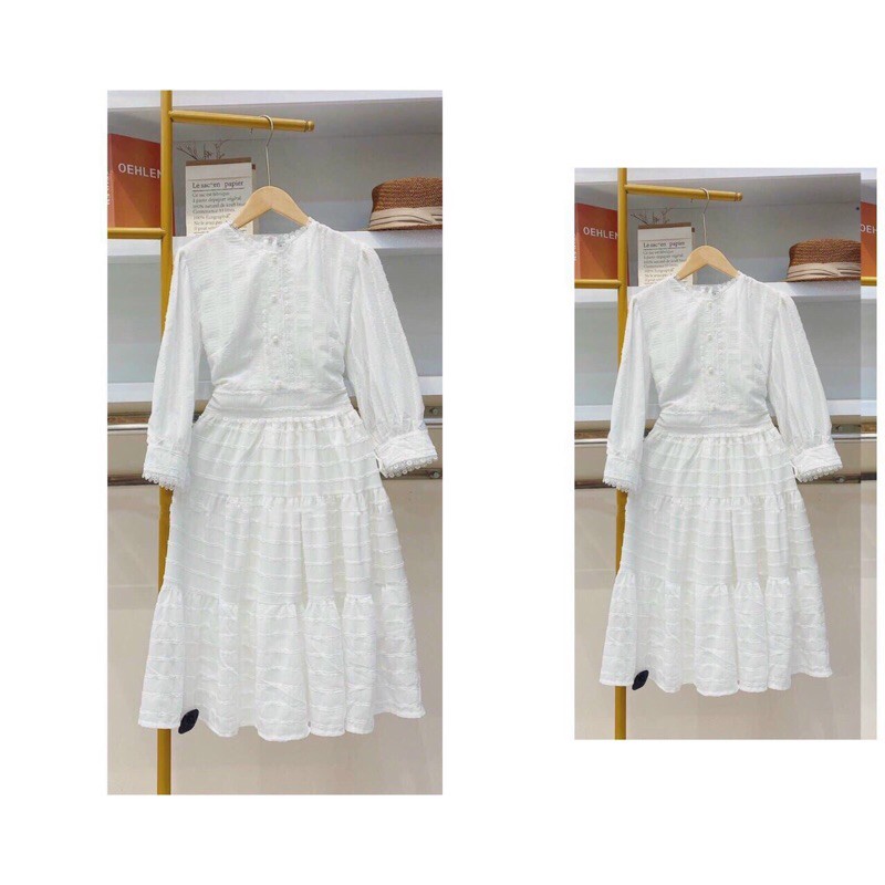 Váy đầm Babydoll dài qua gối có Bigsize  NOVEMBER4TH