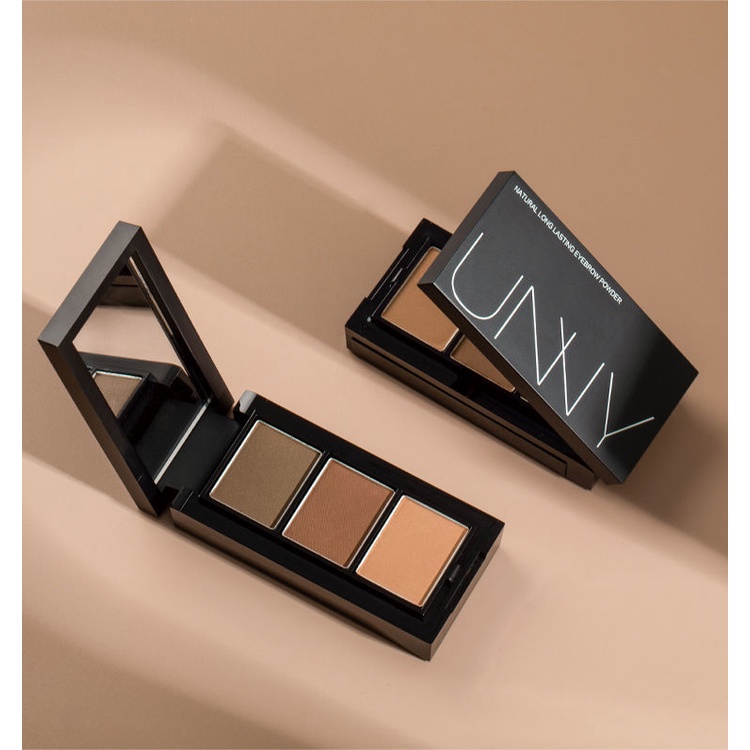 Bảng phấn trang điểm lông mày ba màu chống thấm nước và mồ hôi không phai màu dành cho nữ UNNYCLUBUNNY CLUB
 | BigBuy360 - bigbuy360.vn