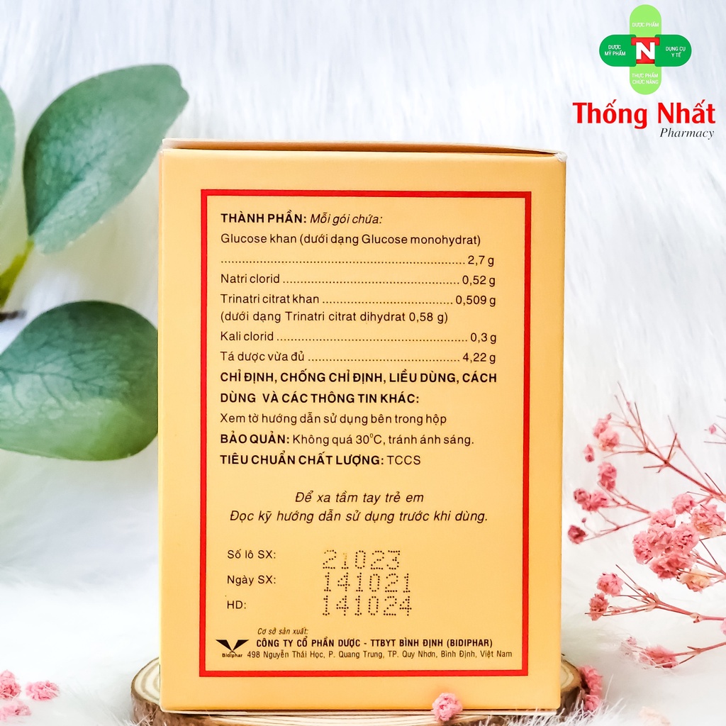 Muối bù nước và điện giải hương cam Oresol 1 gói