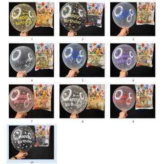 Bong Bóng In Chữ Happy Birthday Siêu Đẹp, Phụ Kiện Trang Trí Sinh Nhật ABSHOP COM VN