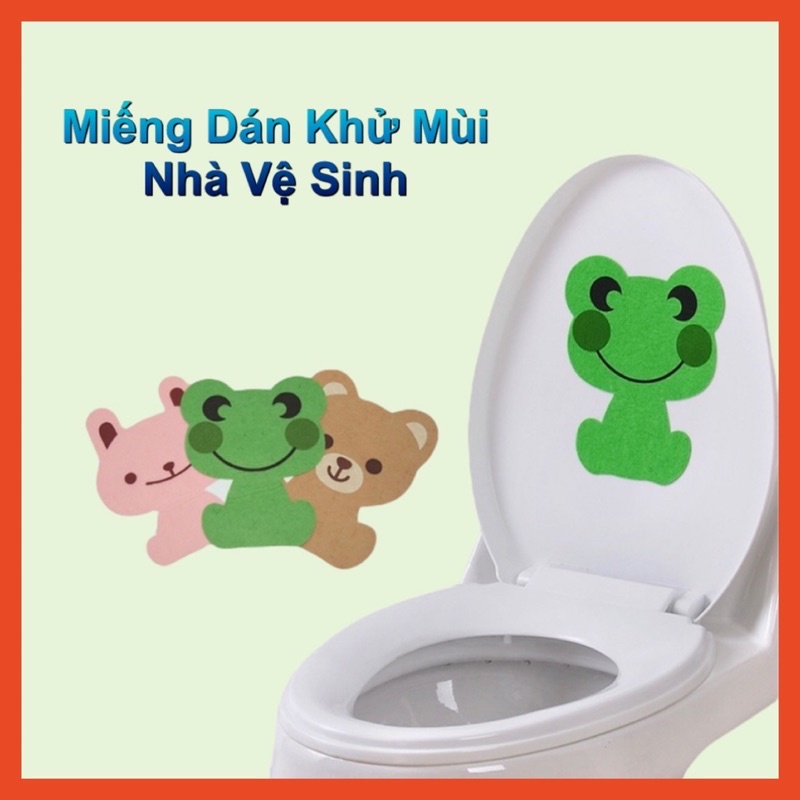 Combo 3 miếng dán khử mùi nhà vệ sinh ( 3 mẫu )