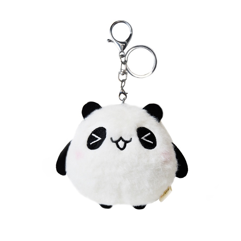 Móc khóa thú bông Panda Dun Dun gấu trúc dễ thương 2 biểu cảm kích thước 5cm NEOCI