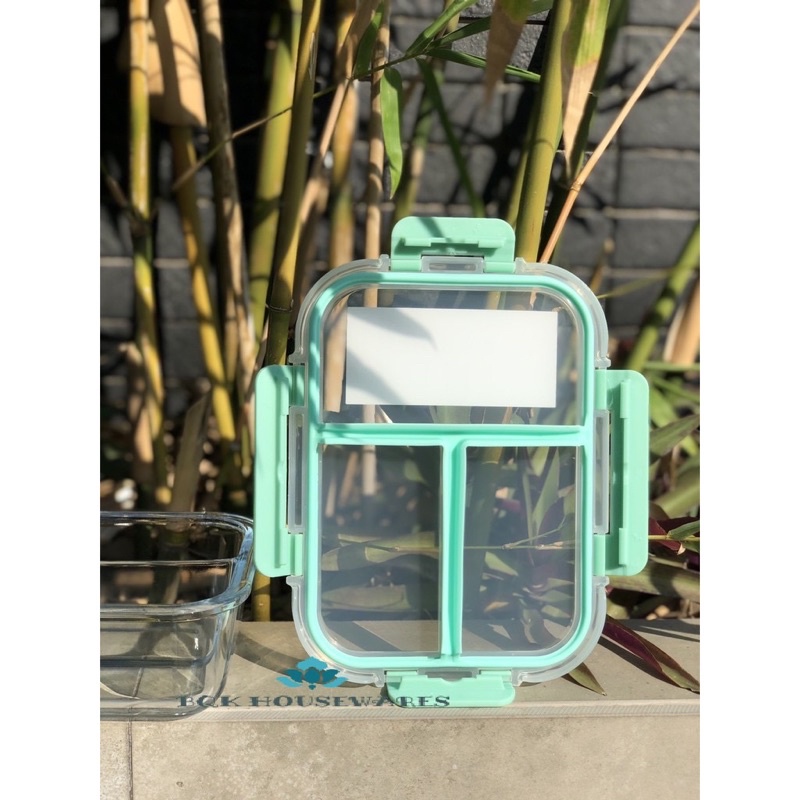 Hộp thủy tinh 3 ngăn Lock&Lock Glass Food Container dung tích 1040ml LLG458