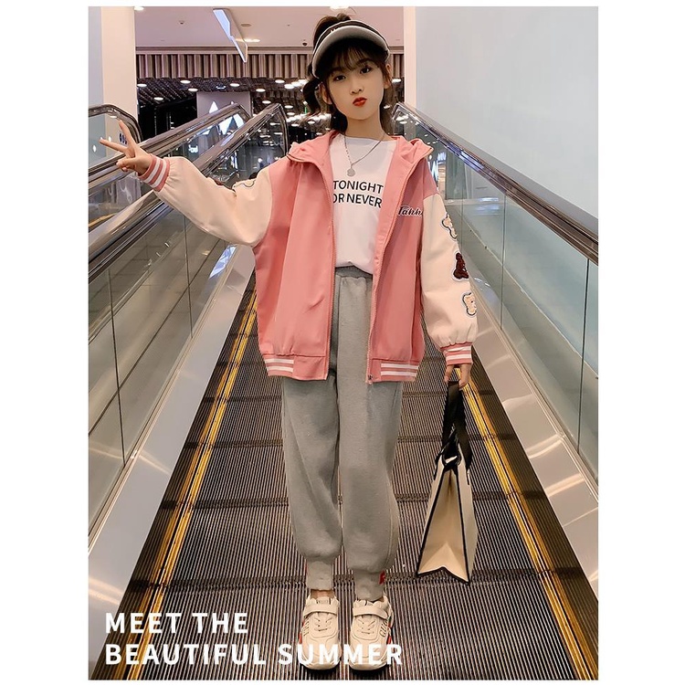 Hàng Có Sẵn Áo Khoác Bóng Chày Mùa Xuân Thu Phong Cách Phương Tây Mới Dành Cho Bé Gái 2022