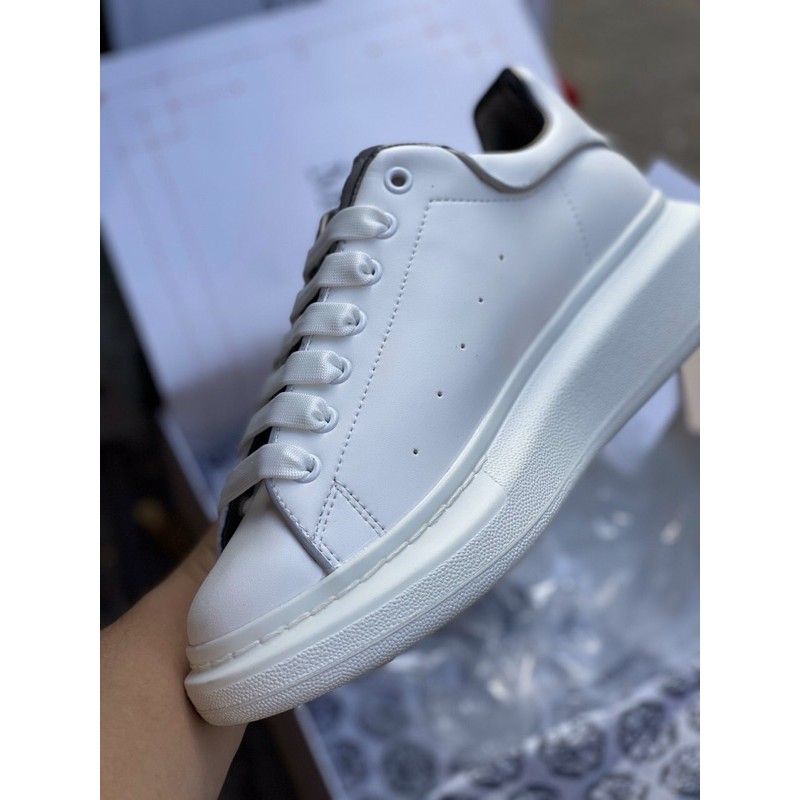 (Bản zep một một trung⚡️Tặng ful bok + tất +quà ⚡️) Giày thể thao,sneakers MC nam,nữ trắng gót nhung đen,phản quang G119 | BigBuy360 - bigbuy360.vn