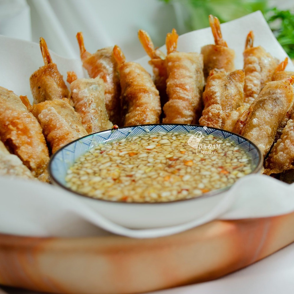 COMBO 5 KHAY CHẢ RAM TÔM ĐẤT ĐẶC SẢN BÌNH ĐỊNH LOẠI ĐẶC BIỆT LOẠI 24 CUỐN/1 KHAY (500GR * 5)