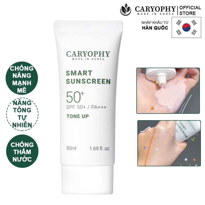 [Sample 5ml] Kem chống nắng nâng tông da Caryophy Smart Sunscreen Tone Up SPF50+ PA+++