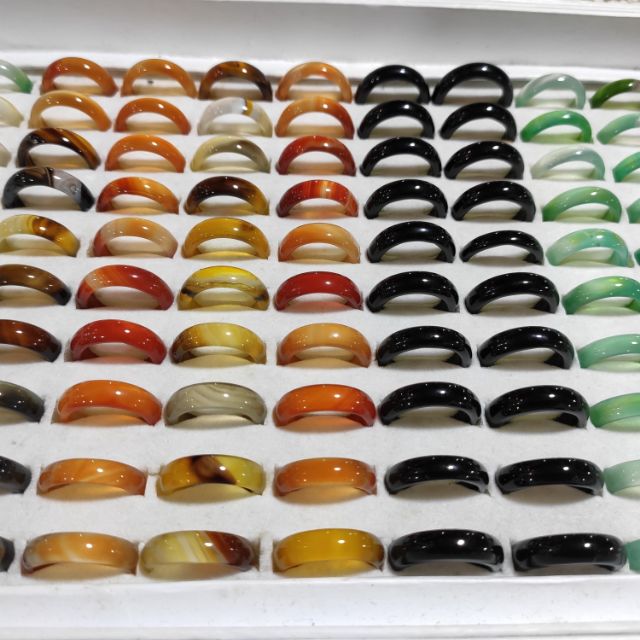 Nhẫn mã não các màu