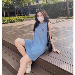 Váy tank top 2 món kèm quây