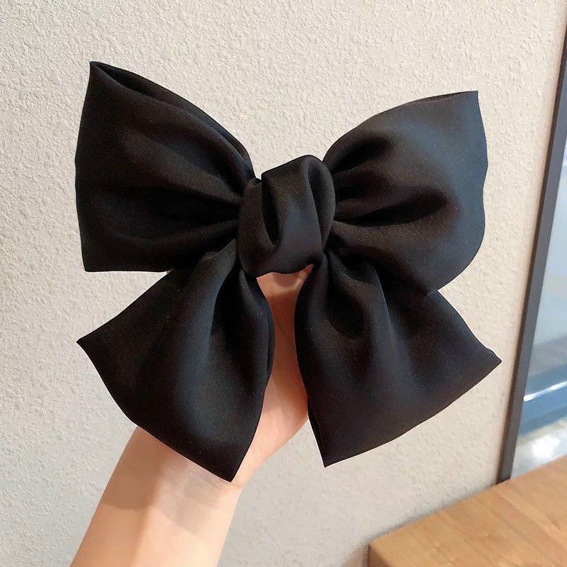 Kẹp tóc nơ chất liệu vải satin cao cấp,phong cách Hàn Quốc sang chảnh