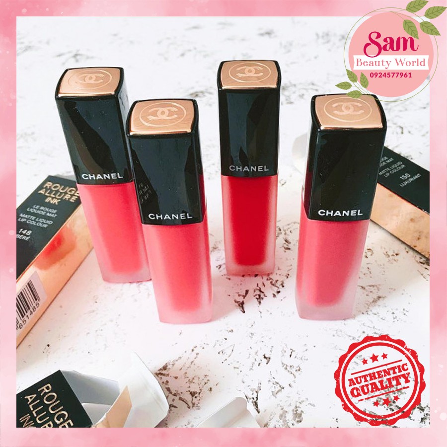 Son Chanel Son kem Chanel Rouge Allure Ink chính hãng màu 140,144,148,154,208,162 full size full box