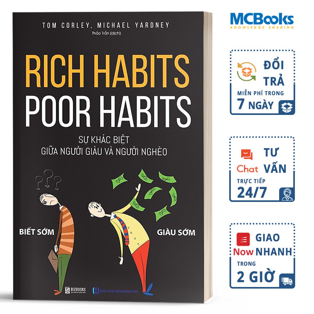 Sách - Rich habits poor habits - Sự Khác Biệt Giữa Người Giàu Và Người Nghèo - BizBooks