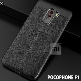 Ốp lưng dẻo vân da Auto Focus cho xiaomi pocophone F1