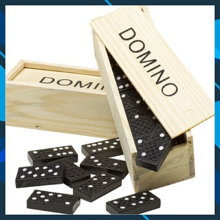[ KHO HÀNG SỈ ]  Bộ Đồ Chơi Domino Hộp Gỗ