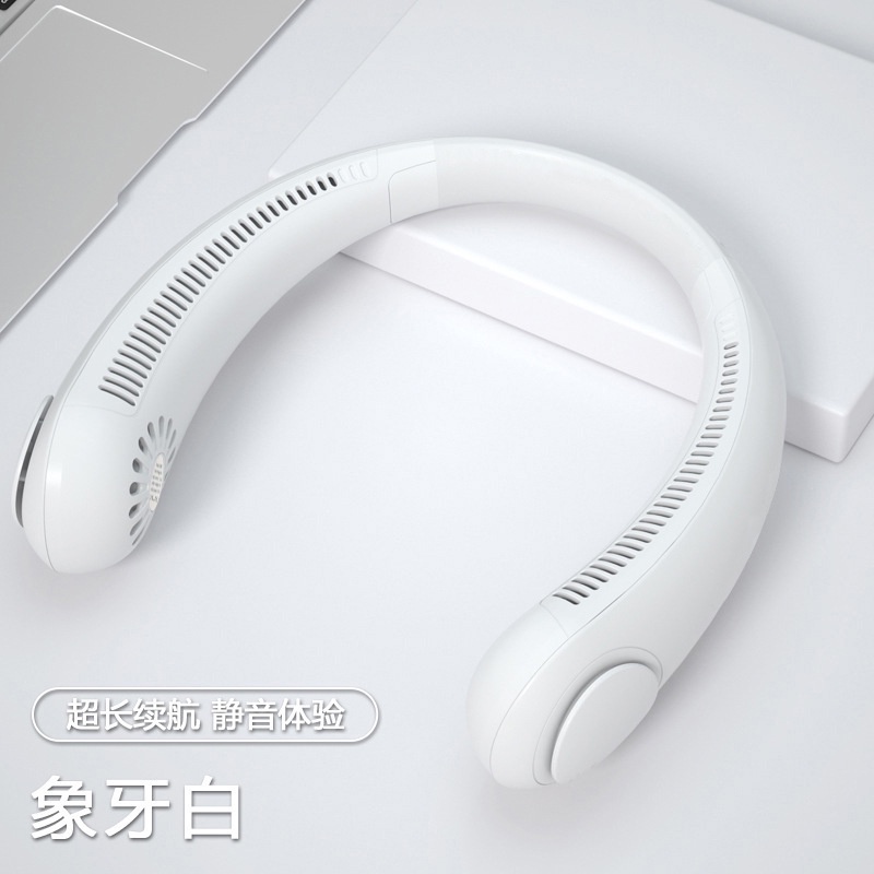 Quạt Làm Mát Đeo Cổ Rảnh Tay Không Cánh Sạc Cổng USB Phong Cách Lười 2022