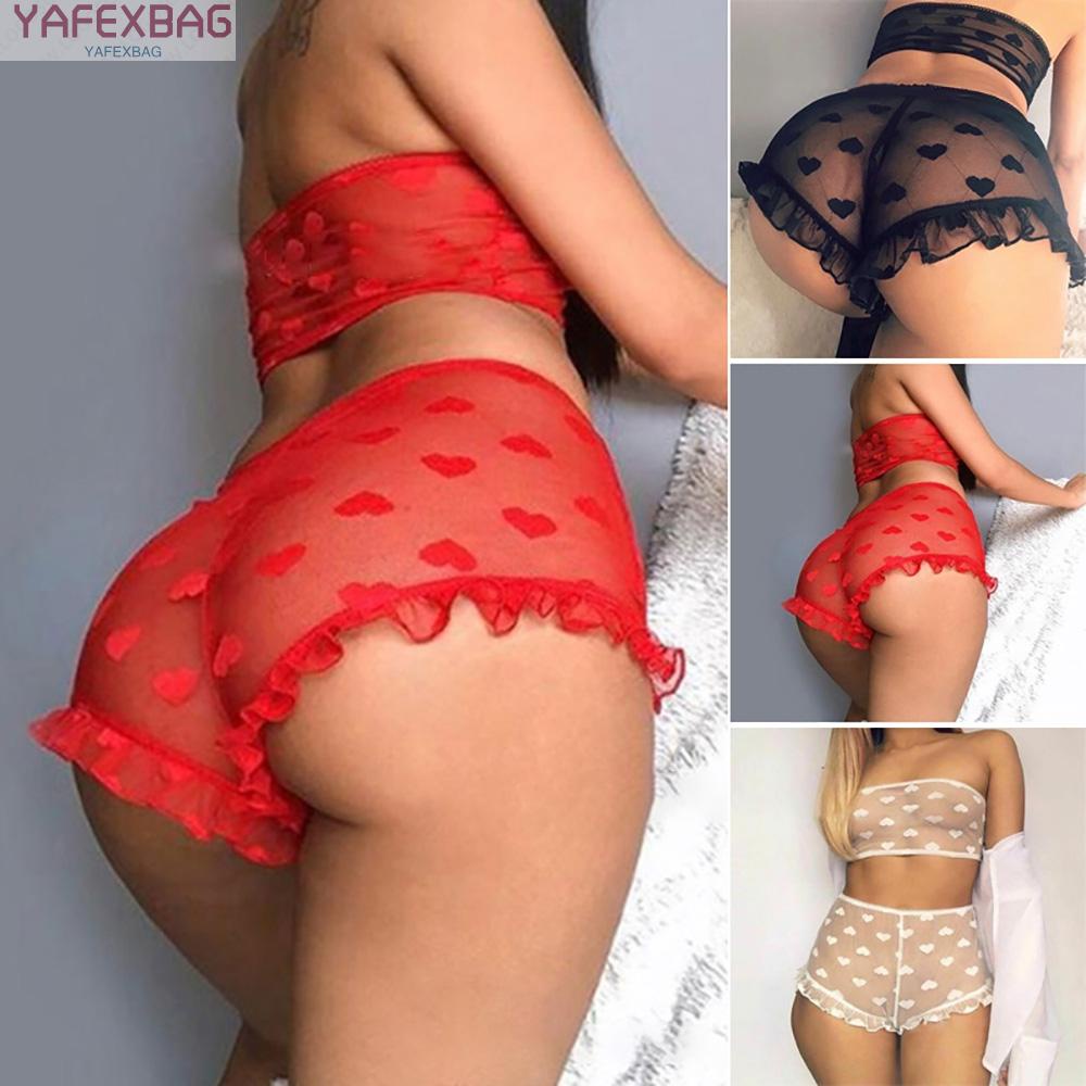 Áo lót ren gợi cảm dành cho phụ nữ Bộ đồ lót ren trong suốt hai mảnh trong suốt