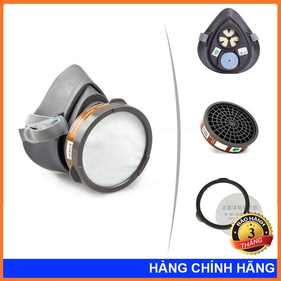 Mặt Nạ Phòng Độc Chuyên Dụng 3M 3200 Phin Lọc 3301CN Chống Độc, Khói, Khí, Hoá Chất