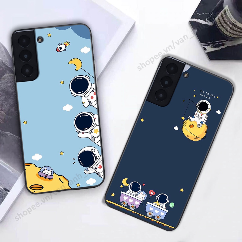 Ốp Samsung S21 / S21 Plus / S21+ hình bầu trời, phi hành gia đẹp, ốp lưng điện thoại samsung galaxy viền dẻo cao cấp