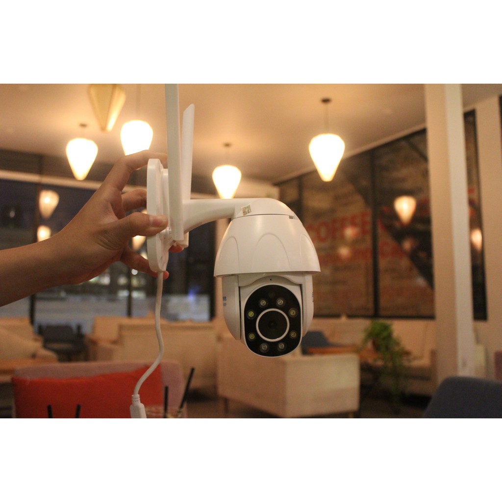 CAMERA NGOÀI TRỜI XOAY 360 ĐỘ WIFI HỖ TRỢ 4 ĐÈN LED 4 ĐÈN HỒNG NGOẠI (BẢO HÀNH 12 THÁNG) | BigBuy360 - bigbuy360.vn