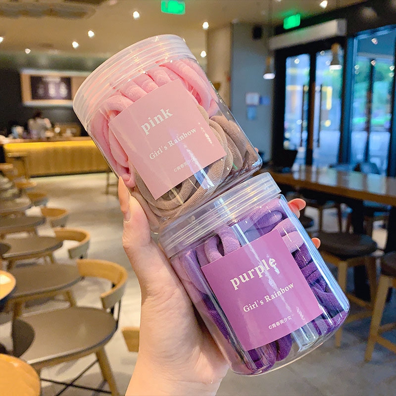 Dây Buộc Tóc Co Giãn Màu Sắc Ngọt Ngào Phong Cách Hàn Quốc