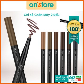 Chì Kẻ Chân Mày 2 Đầu FMGT Designing Eyebrow Pencil, Chì Kẻ Mày 2 Đầu Lâu Trôi Tạo Hiệu Ứng Ba Chiều,Mẫu Mới (Chính Hãng