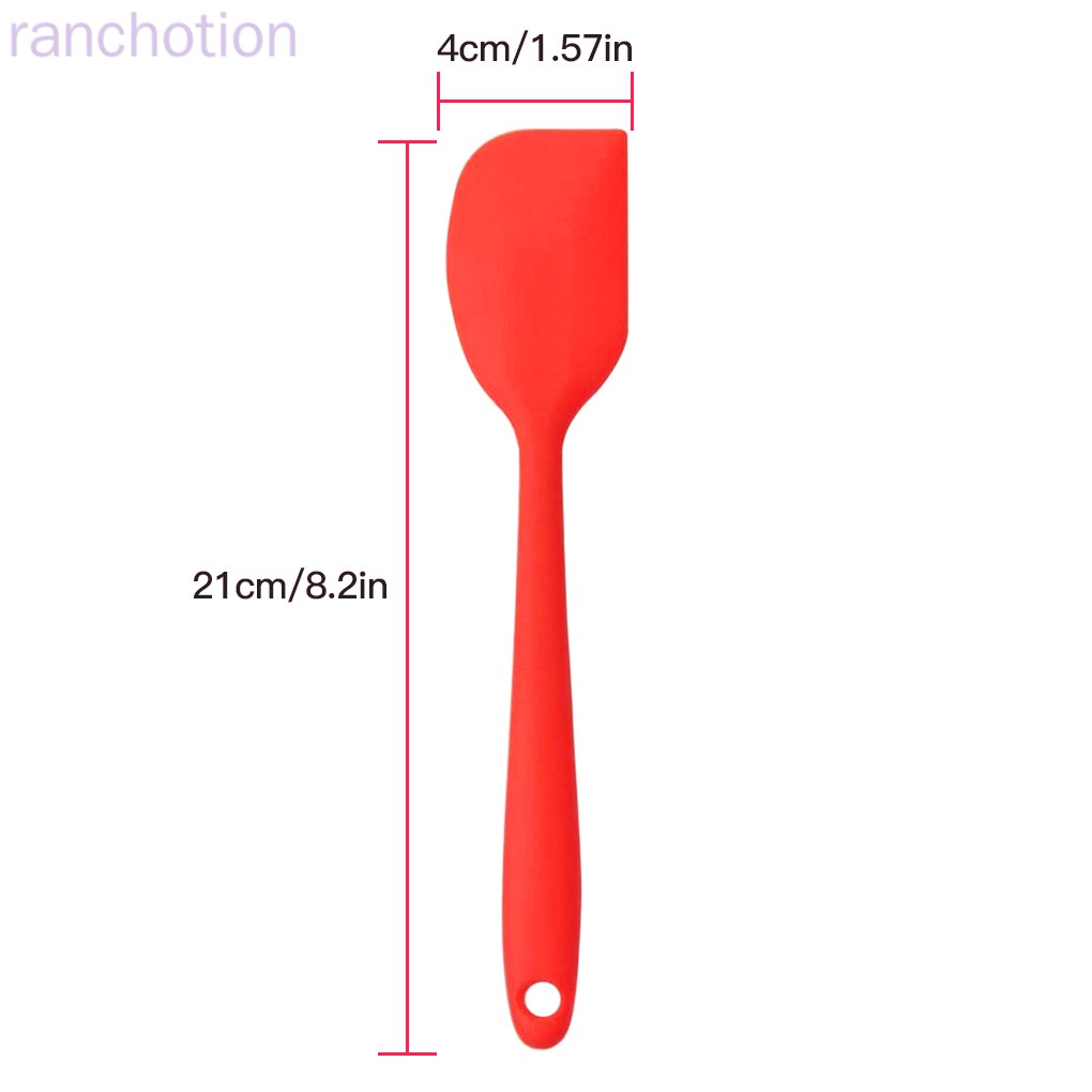 Cooking Spatula Kitchen Heat-resistant Silicone Spatula Scraper Flipper Baking Cooling Tool ranchotion