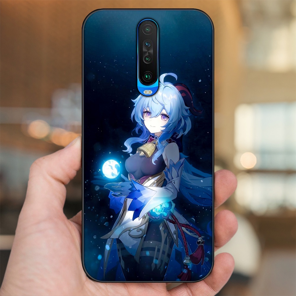 Ốp lưng Xiaomi K30 viền đen in hình Ganyu Genshin Impact