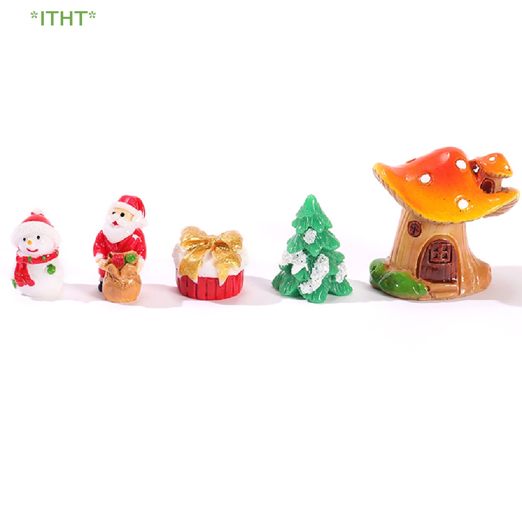Mô Hình Giáng Sinh Mini Bằng Nhựa Resin Trang Trí Tiểu Cảnh Mới