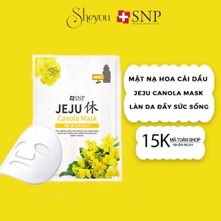 Mặt nạ hoa cải dầu canola jeju snp mask cấp ẩm tươi trẻ làn da