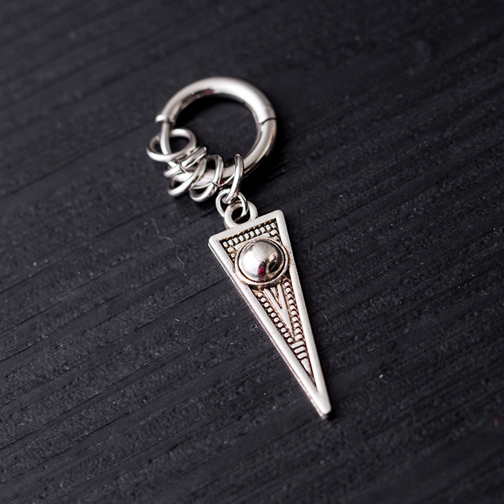 Đôi Khuyên Tai Hình Tam Giác Nhỏ Xinh Thời Trang Cho Nam Nữ