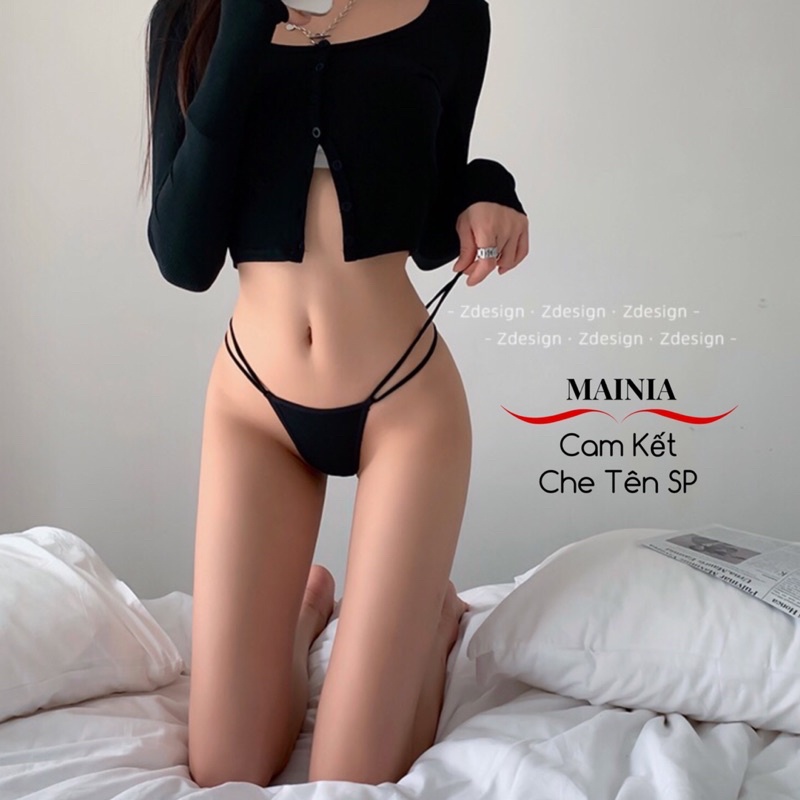 [ Dưới 70kg ] Quần Lót Lọt Khe Cotton Dây Hông Sexy Gợi Cảm Mainia Shop
