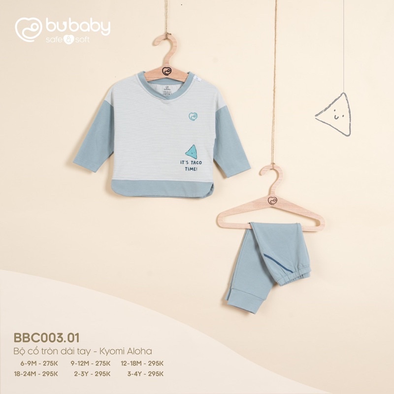 Bu baby - Bộ cổ tròn dài tay KyomiAloha BBC003.01