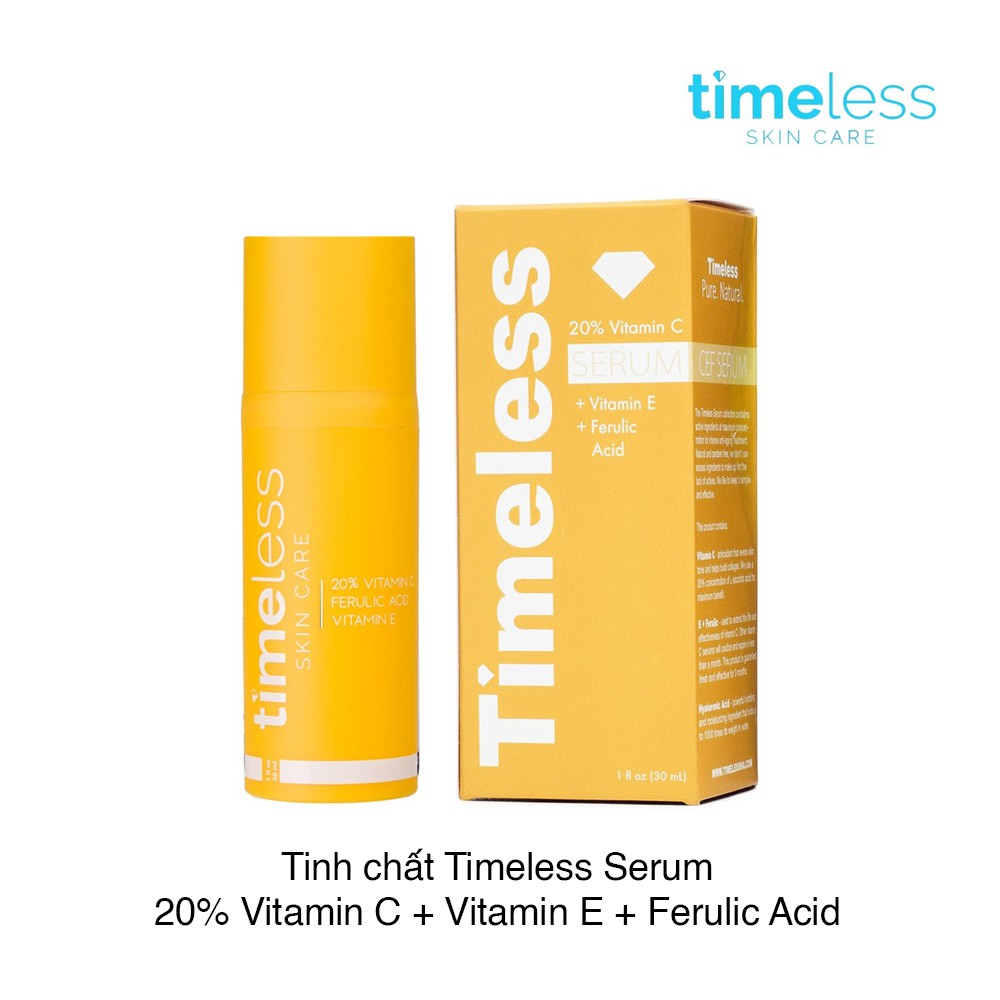 Serum Giảm Thâm Sáng Da Timeless 20% Vitamin C + Vitamin E + Ferulic Acid