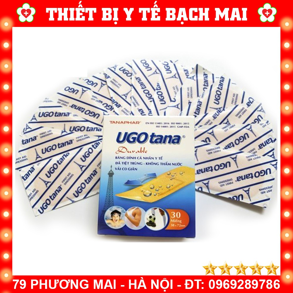 Băng Dính Y Tế Bảo Vệ Vết Thương Ngoài Da Ugotana - Hộp 30 cái