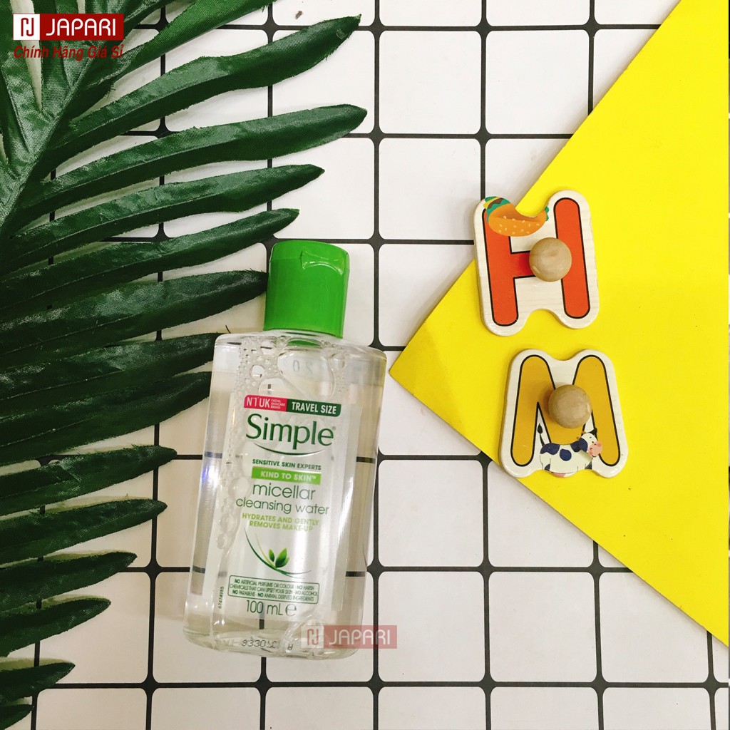 Combo Simple Sữa Rửa Mặt Simple Toner Simple Nước Hoa Hồng, Nước Tẩy Trang Simple Bộ Chăm Sóc Da 3 Món Srm Tonner JAPARI