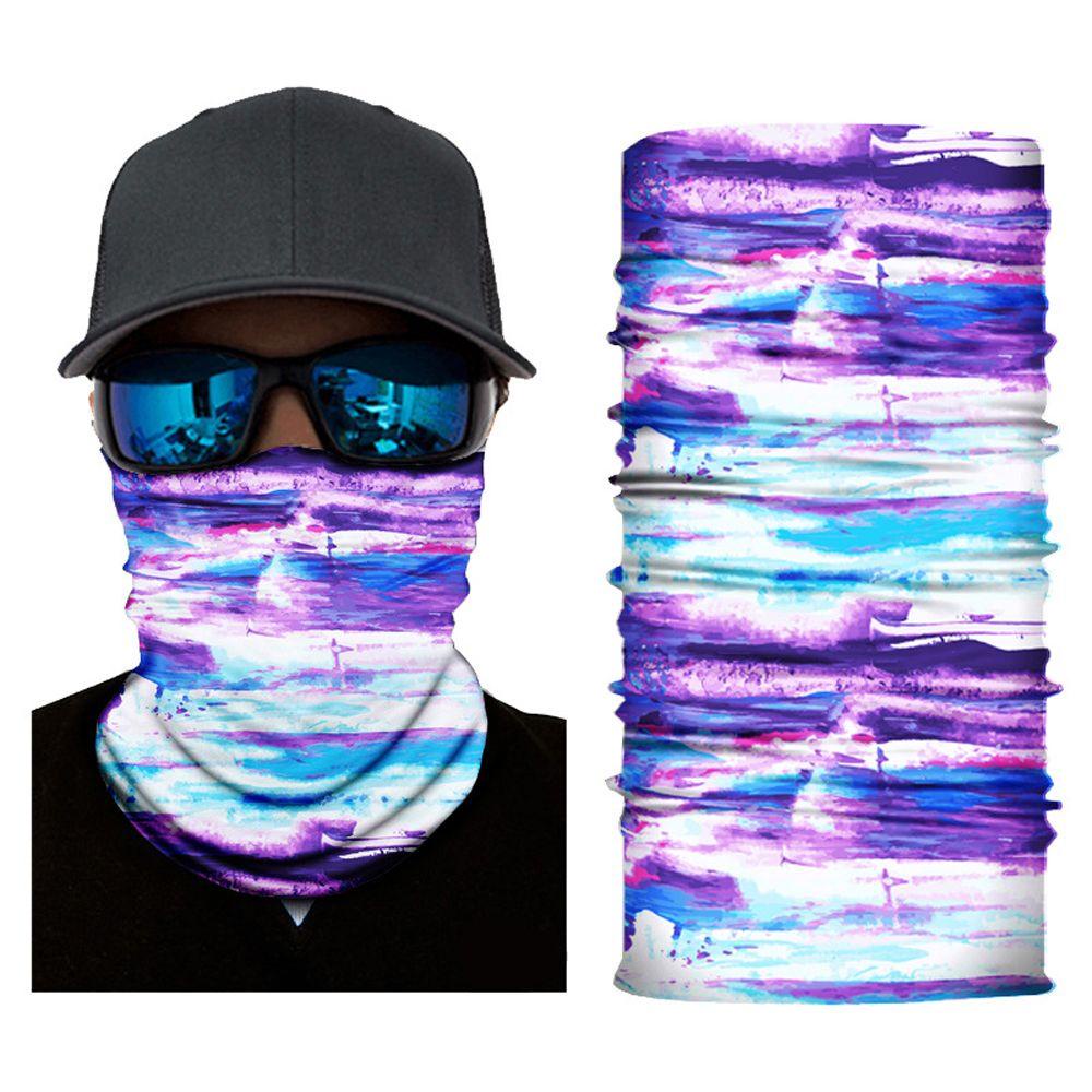 Khăn Choàng Cổ Kiêm Mặt Nạ Bandana Bằng Cotton Co Giãn Cao Hình Vuông Không Đường May Dùng Khi Chơi Thể Thao Ngoài Trời