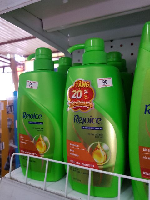 DẦU GỘI ĐẦU, DẦU XẢ REJOICE 650G tặng thớt