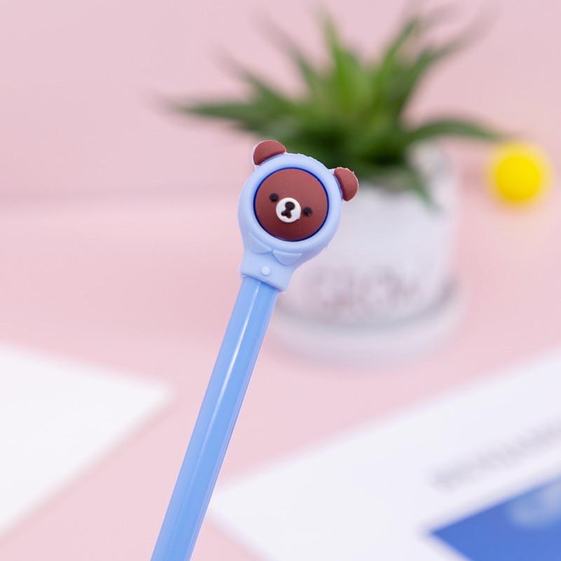 Bút bi nước thỏ heo gấu