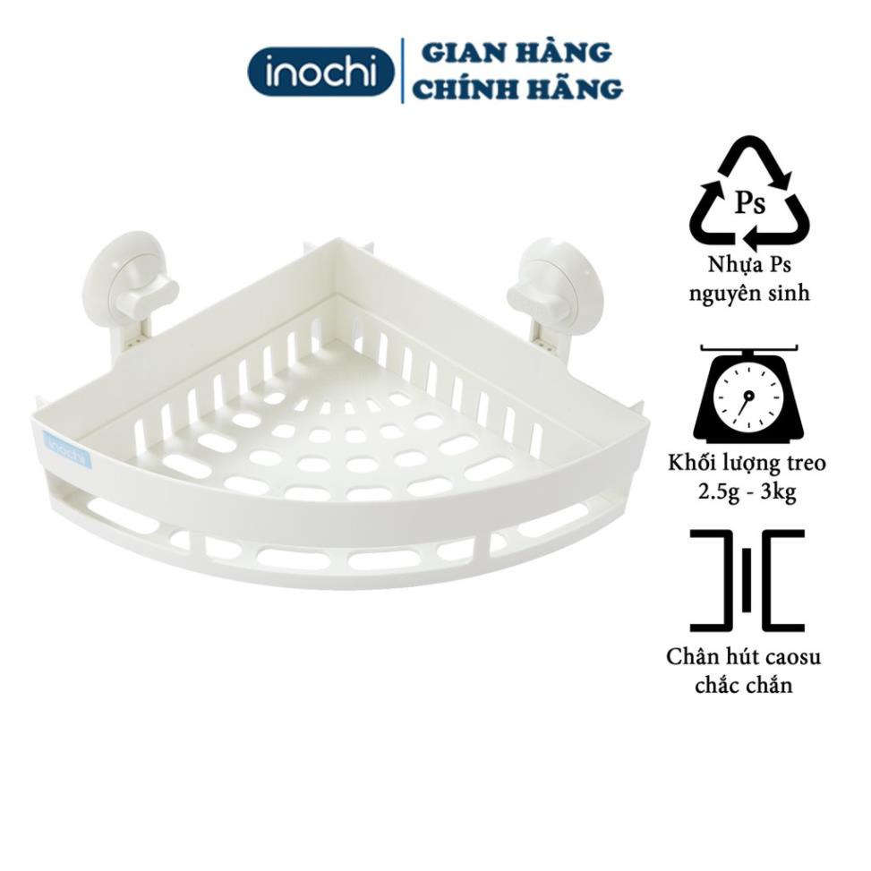 Kệ góc tường nhà tắm inochi nhựa dán tường cao cấp có hút chân không