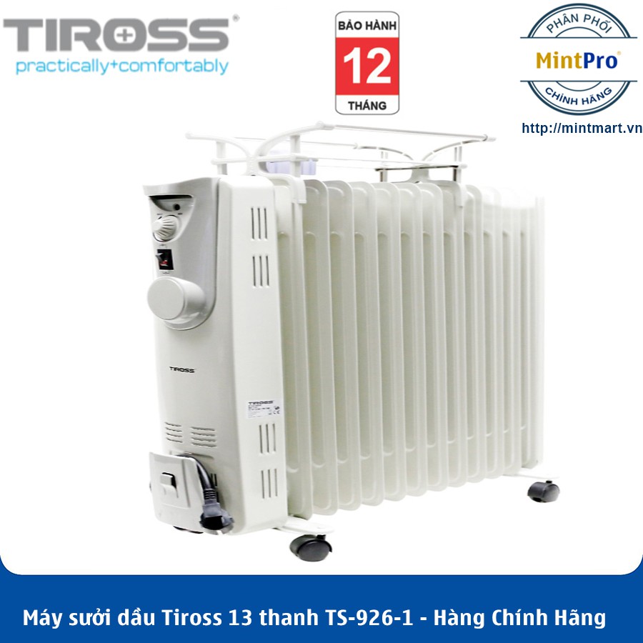 Máy sưởi dầu Tiross 13 thanh TS-926-1 - Hàng Chính Hãng