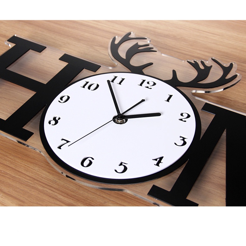 Đồng hồ treo tường hiện đại CL014 - Home ☘️KHÔNG CẦN KHOAN TƯỜNG ☘️ Trang trí phòng khách ☘️ Kèm pin và bộ kim